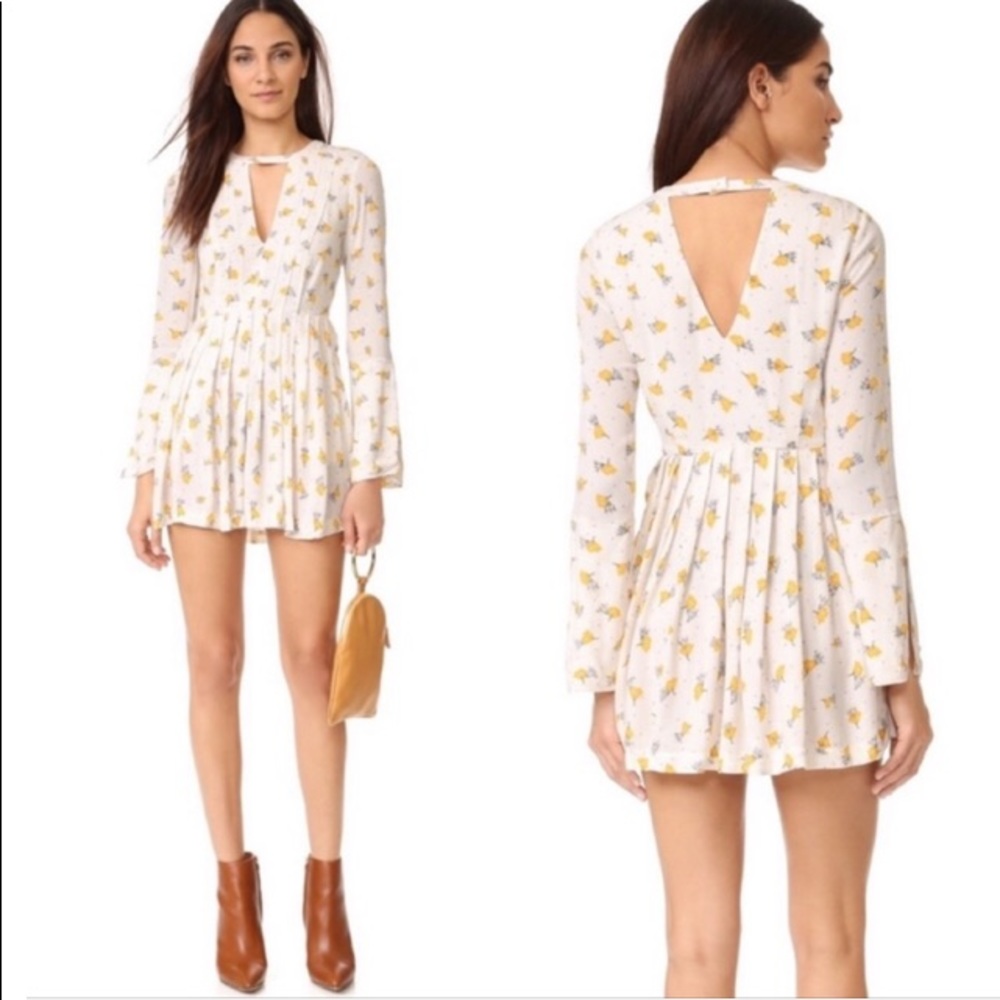 Free People Tegan Printed Mini Dress Size 0